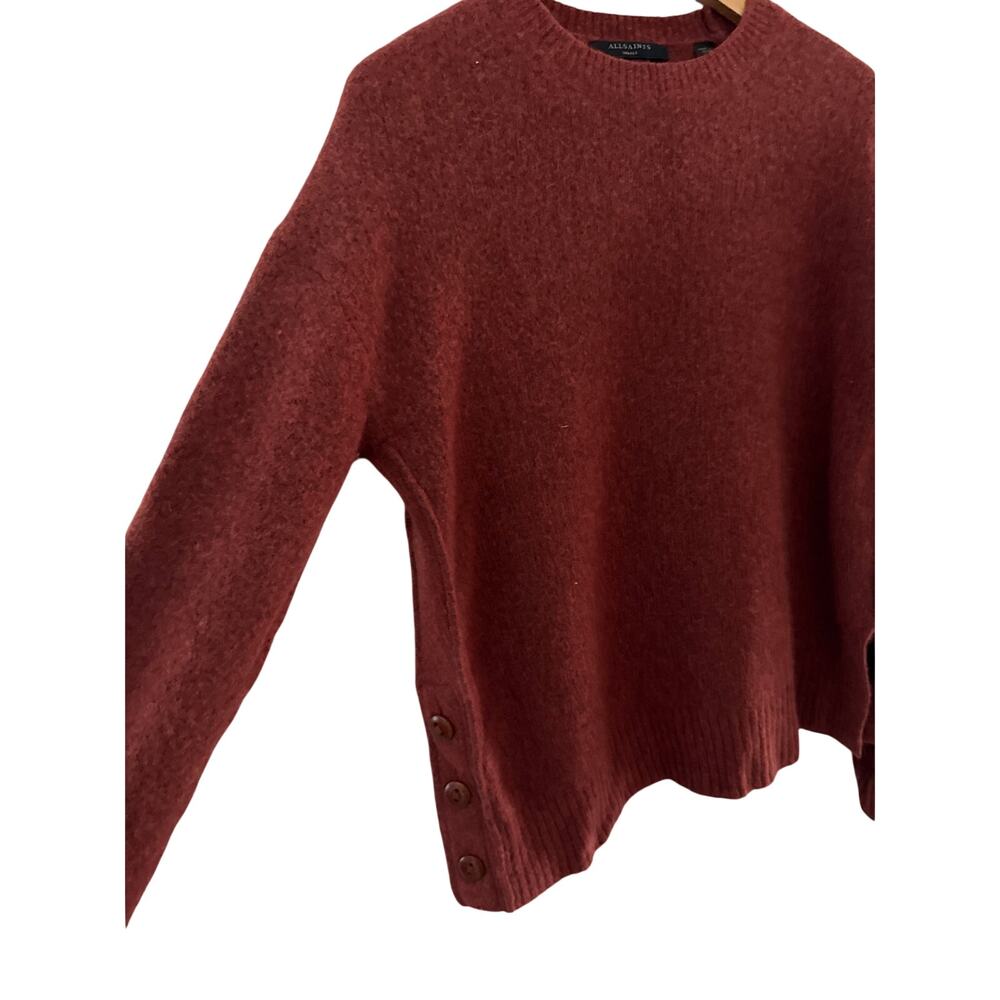 AllSaints Rufa Jumper Cinnamon Red Size Small‎ - Picture 9 of 10